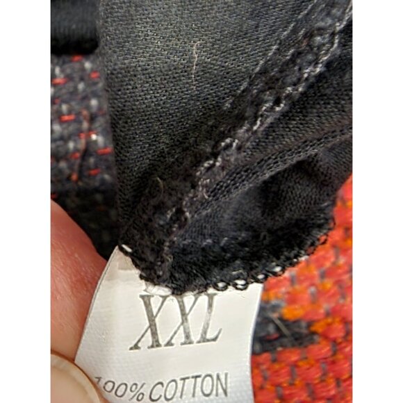 Black Flowy Long-Sleeve Babydoll Top XXL 100% Cotton Womens Boho Style With Scoo - Picture 6 of 16